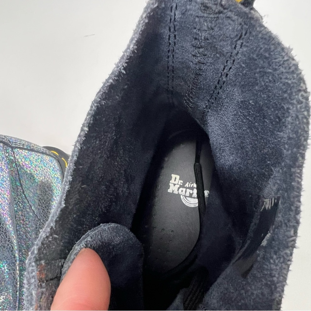 Dr. Martens 1460 Pascal Sparkle Metallic Holographic Y2K  Grunge Combat Boots 9 - Picture 7 of 10